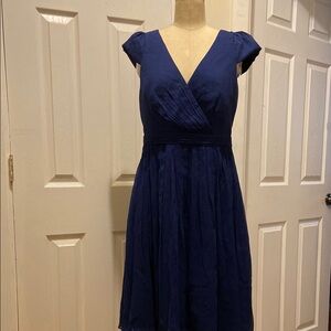 J CREW chiffon Elegant Blue Dress